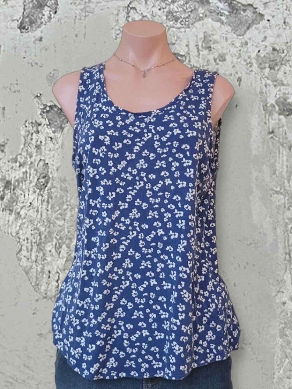 Denver Hayes Midnight Navy Soft Oversized Tank Top (L)